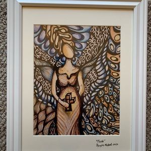 - Faith- Original abstract female pai…
